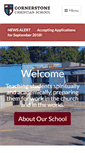 Mobile Screenshot of cornerstoneschool.ca