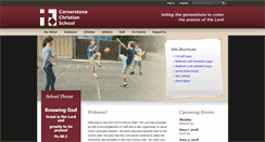 Desktop Screenshot of cornerstoneschool.us